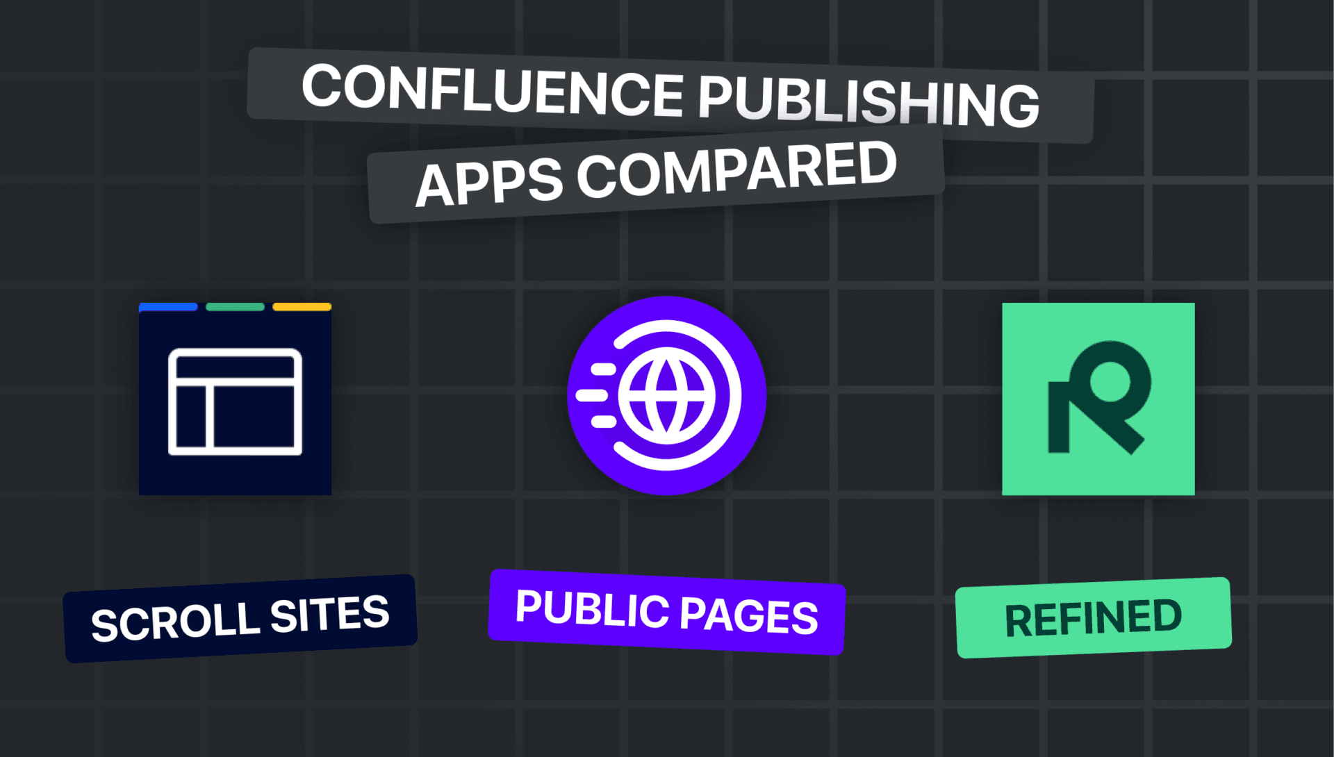 Comparison of Scroll Sites, Refined, and Public Pages for publishing Confluence pages