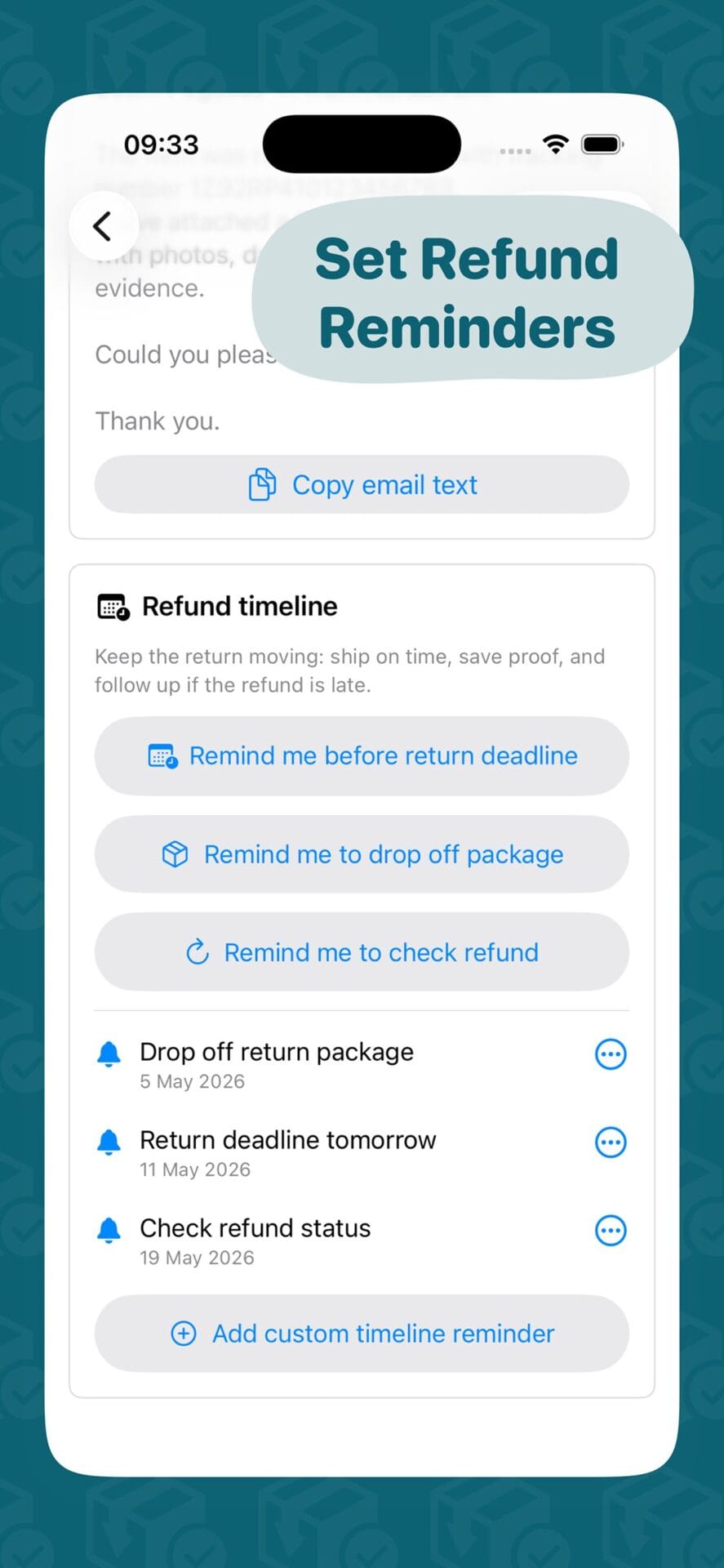 Return Proof PDF report preview