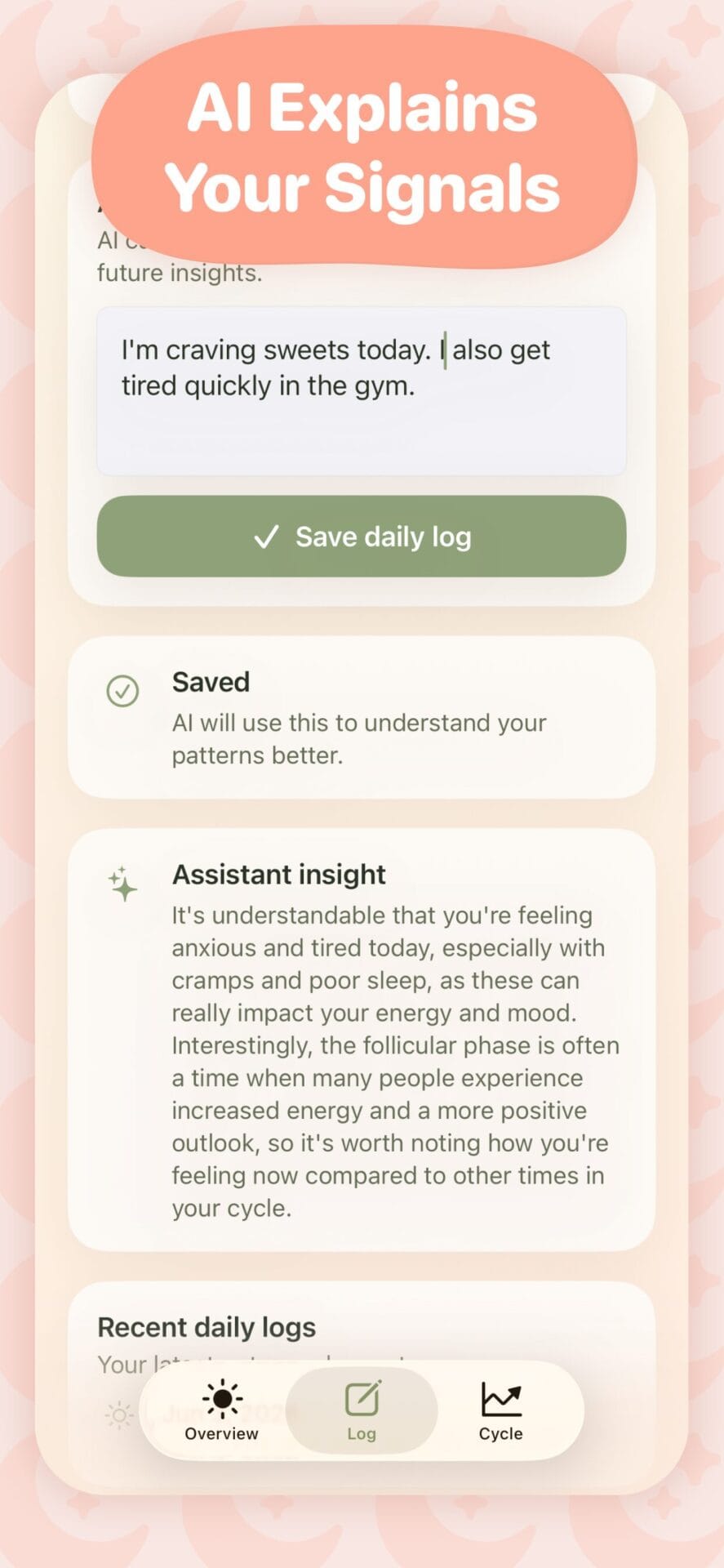 PhaseWise AI explanation screen